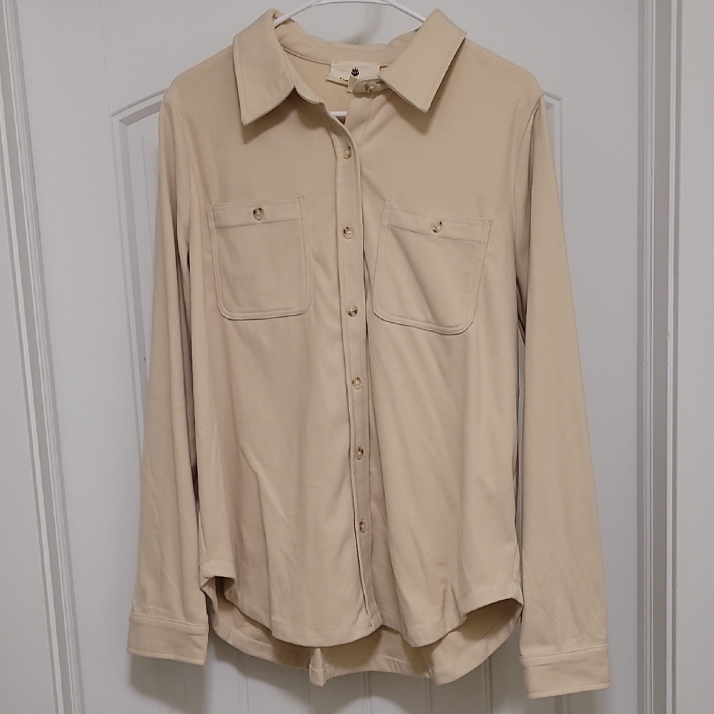 Betsey's Boutique Simple So Soft Shacket In Cream